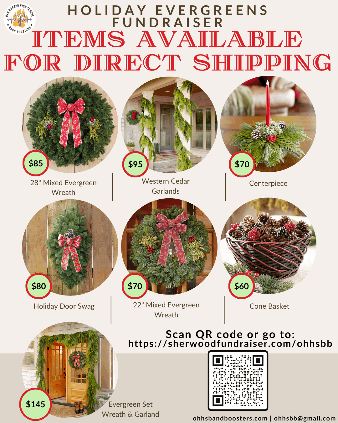 OHHS Band Boosters Holiday Evergreens