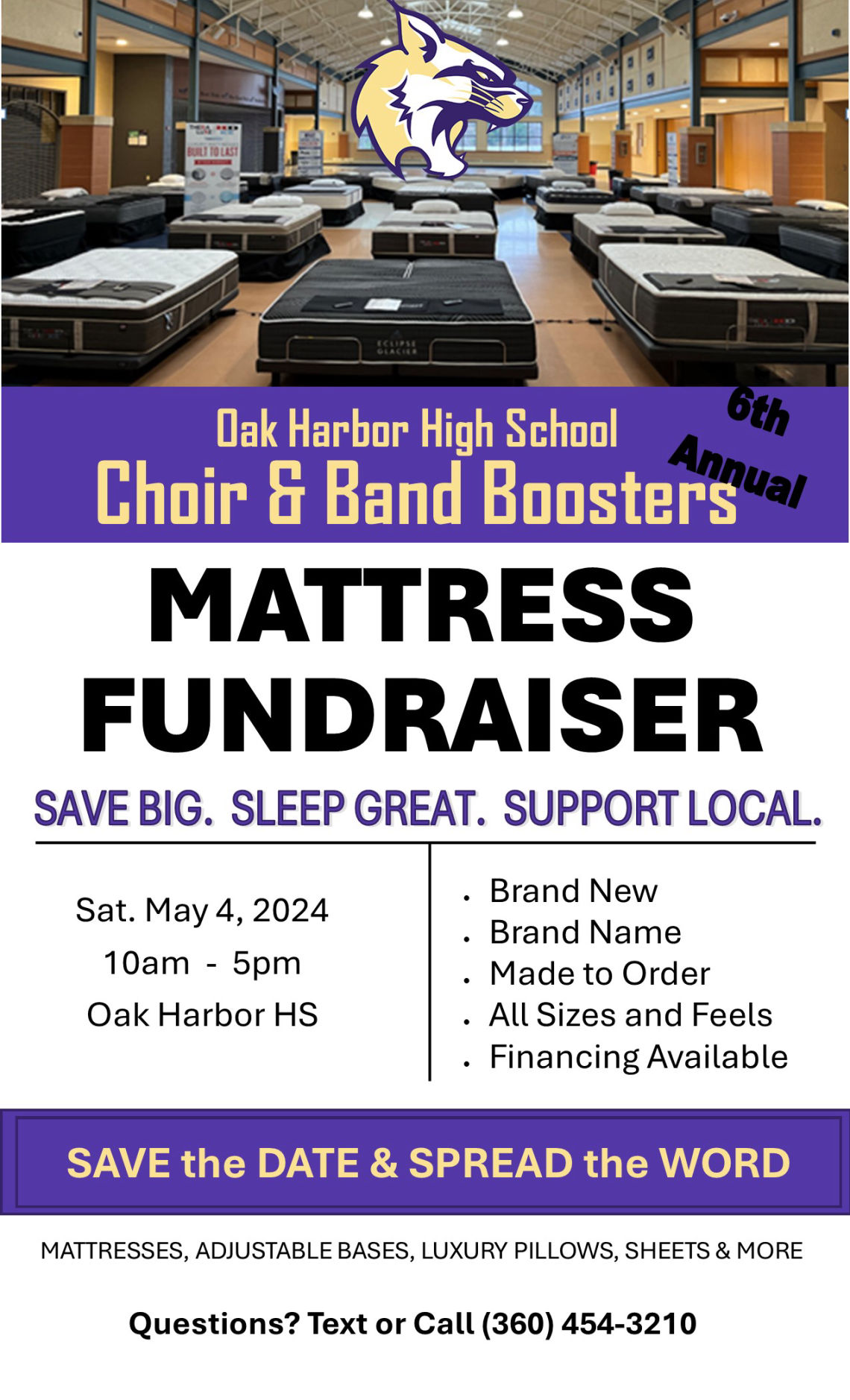 Oak Harbor Mattress Sale Fundraiser